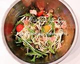 水菜となすのピリッとゆず胡椒☆冷製パスタ作り方8写真