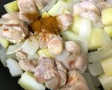 食欲そそる♫鶏モモおジャガのカレー煮♡作り方6写真