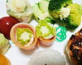 お弁当に！チーズとハムのお花巻き作り方5写真