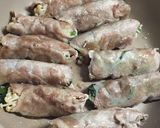 豚肩ロースのほうれん草えのき巻き作り方3写真