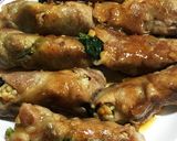 豚肩ロースのほうれん草えのき巻き作り方4写真