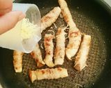 エリンギ×豚バラのカリカリチーズ焼き✾作り方5写真