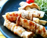 エリンギ×豚バラのカリカリチーズ焼き✾作り方6写真