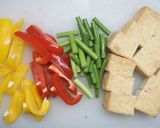 厚揚げとパプリカの甘辛炒め作り方1写真