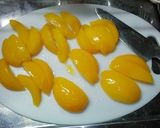 簡単桃ケーキ作り方1写真