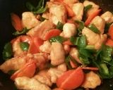 鶏胸肉の唐揚げ中華風炒め作り方6写真