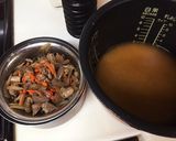 今日ランチ♪鶏肉と牛蒡の簡単炊き込みご飯作り方3写真
