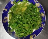レンジで簡単✾ピーマンの 白だし和え お弁当にも作り方4写真