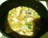 簡単☆マイタケとネギのゴマ油炒めお味噌汁作り方2写真