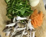 少ないお肉で◎野菜も入れて生姜焼き作り方1写真