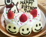 ｽﾇｰﾋﾟｰ☆BIRTHDAY☆cake作り方9写真