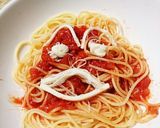 モッツァレラでトマトパスタ面白キャラデコ作り方2写真