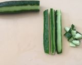 きゅうりといかの塩辛の和え物作り方1写真