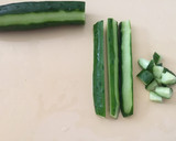 きゅうりといかの塩辛の和え物作り方1写真