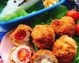 お弁当にプチトマトとチーズの肉巻きフライ作り方14写真