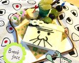 簡単キャラ弁☆バカボンのパパなのだサンド作り方12写真