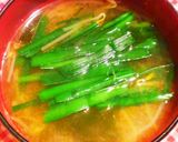 お味噌汁に＊美味しいニラの入れ方作り方3写真
