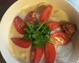 パクチーたっぷり！豆乳トムヤム風うどん作り方6写真