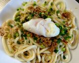 納豆冷やしうどん♪ポーチドエッグのせ♪作り方6写真