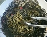 ホタルイカの真っ黒パスタ作り方13写真