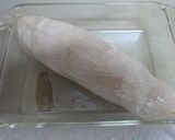レンジで簡単♪梅干し風味✿鶏むね肉ロール作り方8写真