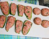 もやしで●ピーマンとしいたけの肉づめ●作り方3写真