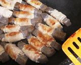 甘辛ヘルシーおかず☆こんにゃくの肉巻き作り方14写真