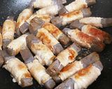 甘辛ヘルシーおかず☆こんにゃくの肉巻き作り方15写真