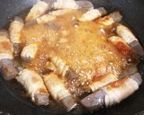 甘辛ヘルシーおかず☆こんにゃくの肉巻き作り方18写真