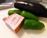 厚切りベーコンとなすの甘辛炒め作り方1写真