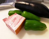 厚切りベーコンとなすの甘辛炒め作り方1写真