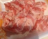サッパリ濃厚＊豚しゃぶの梅チーズ海苔巻き作り方1写真