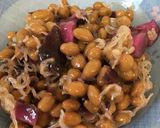 簡単！納豆としば漬けの温玉丼♡作り方2写真