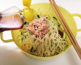 【節約レシピ】もやしのレンチンサラダ作り方8写真