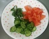 ツナと夏野菜の塩レモン茶漬け作り方2写真