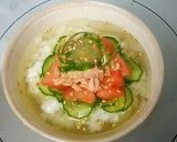 ツナと夏野菜の塩レモン茶漬け作り方3写真