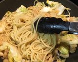 えびとキャベツのペペロンチーノ。作り方8写真