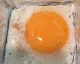牛乳パックで簡易セルクル！四角目玉焼き☆作り方2写真