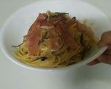 フライパンで簡単卵かけパスタ（TKP）作り方4写真