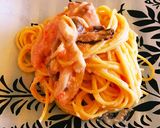 簡単 きのこと明太子クリームのパスタ作り方8写真