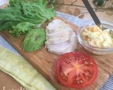 塩レモン鶏ハム☆わんぱくサンド♪作り方1写真