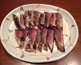 ゆず酢で食べる☆鰹のたたき作り方1写真