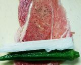 ビールがうまい！オクラと長芋の豚肉巻き作り方2写真