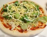 アラジントースター　野菜たっぷりピザ作り方4写真