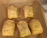 詰めて焼くだけ〜ツナと新玉ねぎの巾着焼き作り方5写真