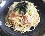 簡単☆しらすと梅干しの和風パスタ作り方3写真
