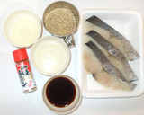 魚・さわらの和風白ごまソース煮付け♪簡単作り方1写真