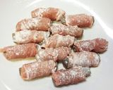 節約☆こんにゃくの豚肉巻き☆甘辛照焼き作り方3写真