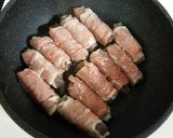 節約☆こんにゃくの豚肉巻き☆甘辛照焼き作り方5写真