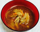 ごぼうのお味噌汁♪作り方5写真